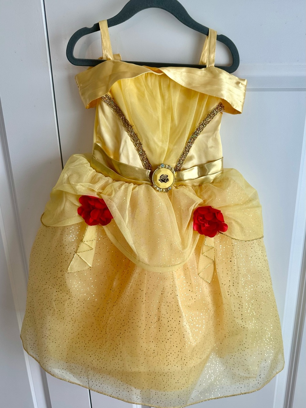Yellow Sparkle Princess Belle Costume Dress for Kids | Size 3